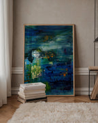 Sonia Tondkar Djupblå Speglingar Poster – i rum 4