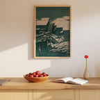Hasui Kawase Snow at Sekiguchi 1932 Poster – i rum 3