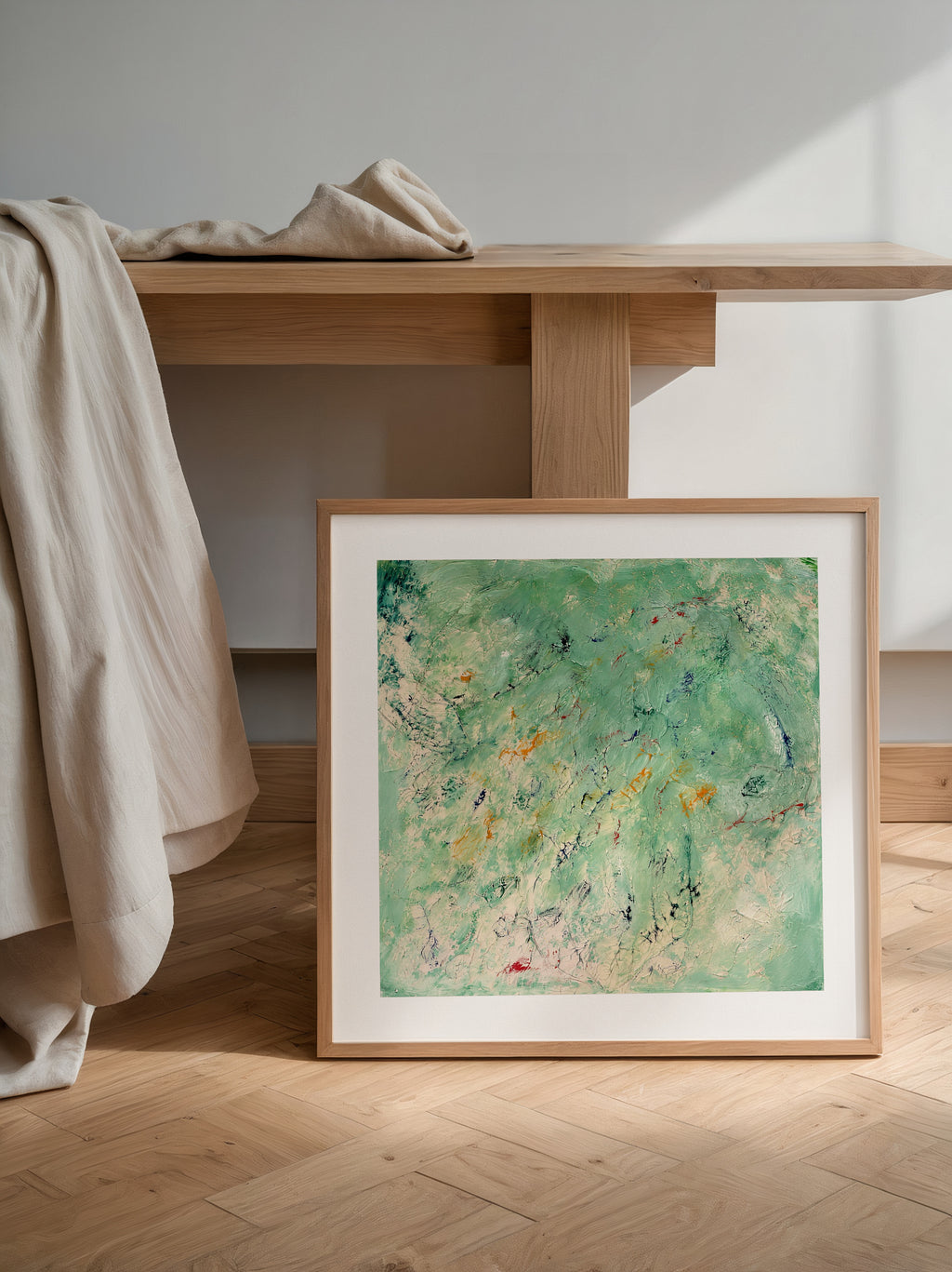 Sonia Tondkar Mintgrön Stillhet Poster – i rum 1