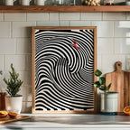 Op Art Surf Poster – i rum 3