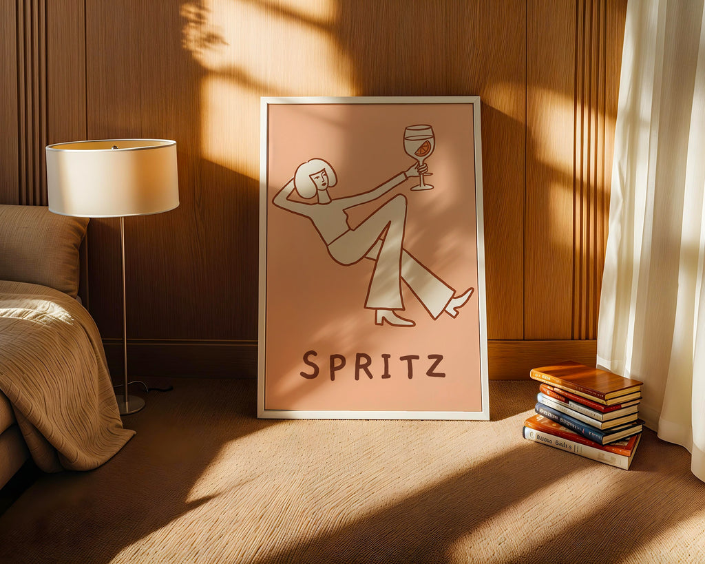 Peach Spritz Lounge Poster – i rum 3