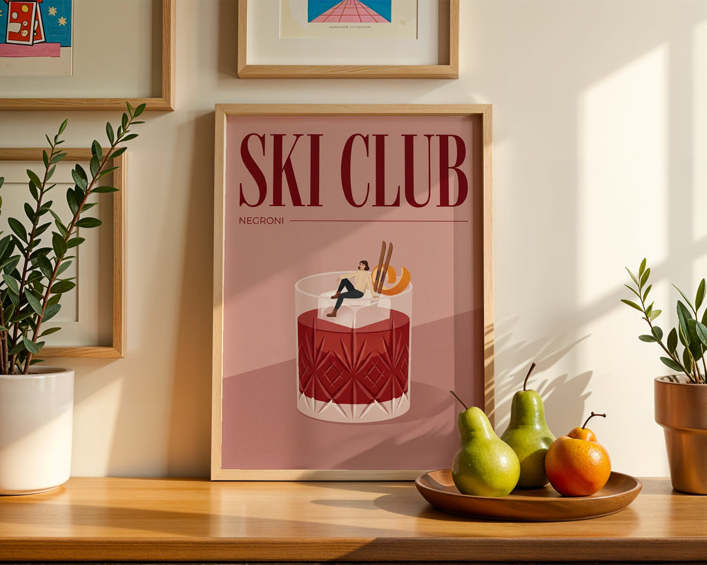 Ski Club Negroni Poster – i rum 3