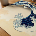 The Great Wave Poster – närbild på papper