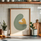 Abstract Embrace Sage Poster – i rum 4