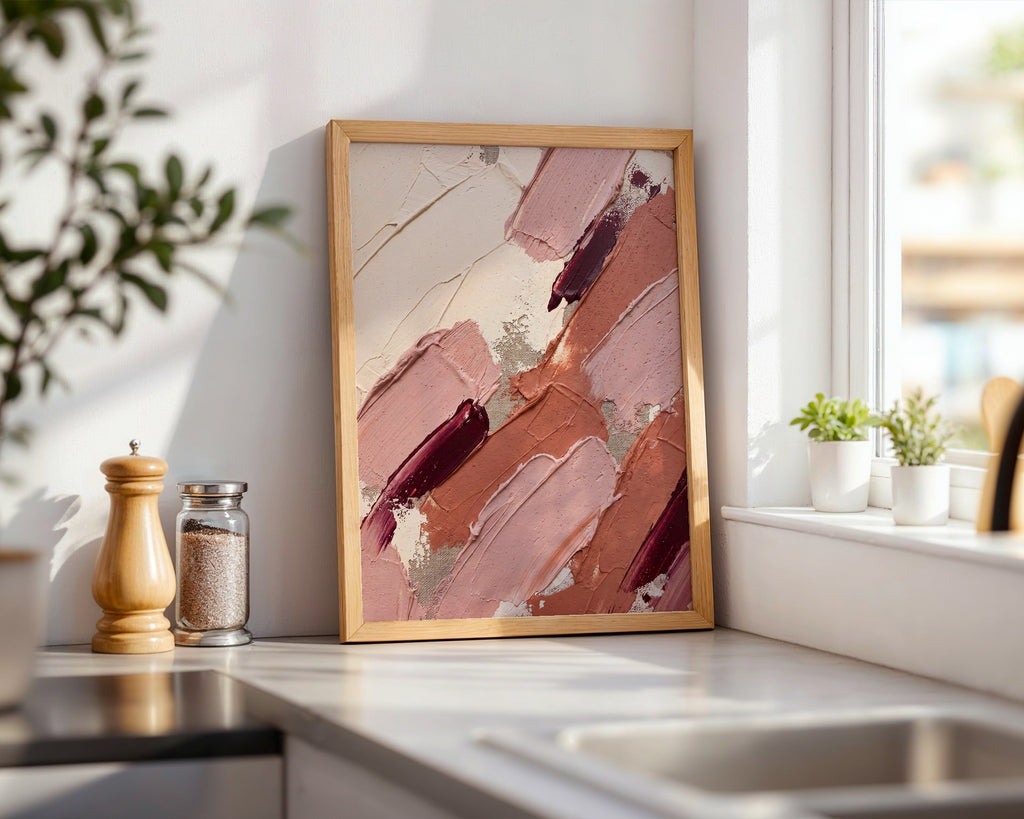 Blush Strokes Poster – i rum 4