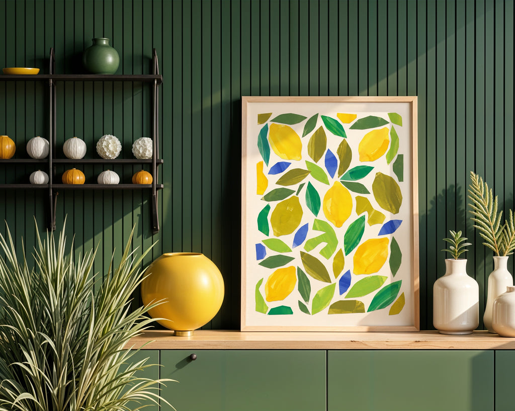 Henri Matisse Lemons and Leaves Poster – i rum 4