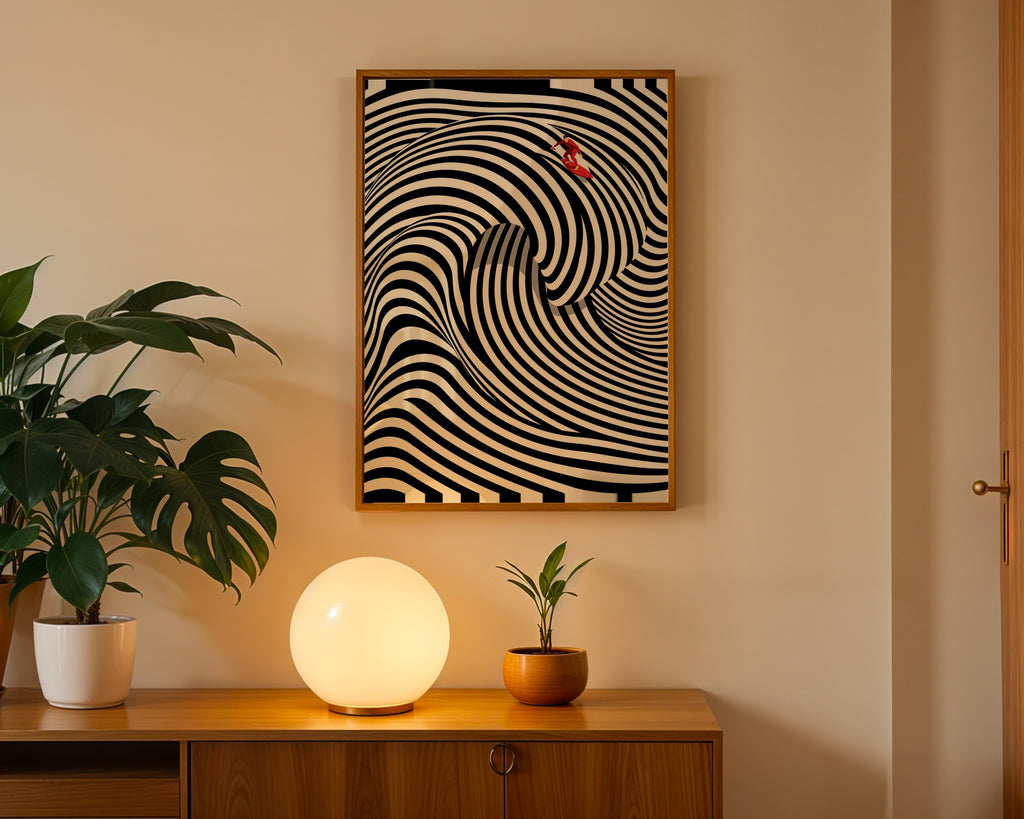 Op Art Surf Poster – i rum 4