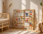 Piet Mondrian City Boogie Poster – i rum 2