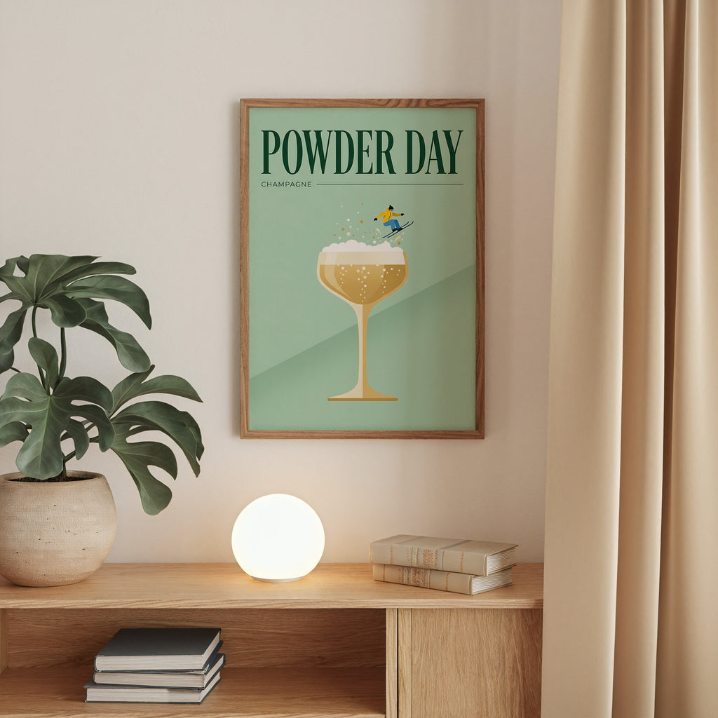 Powder Day Champagne Poster – i rum 4