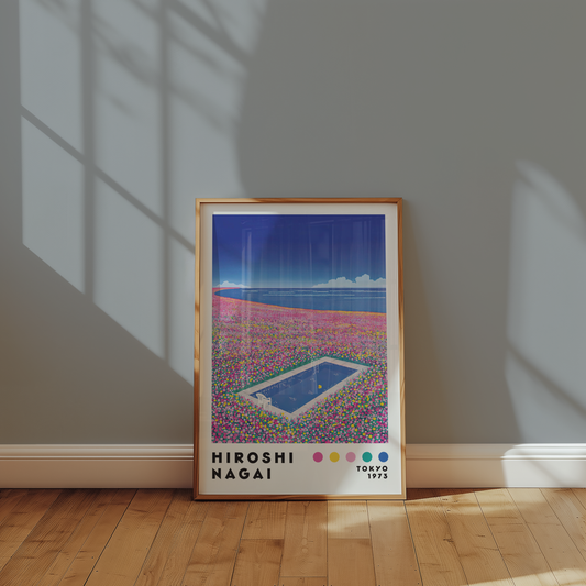 Hiroshi Nagai Pool of Flowers Poster