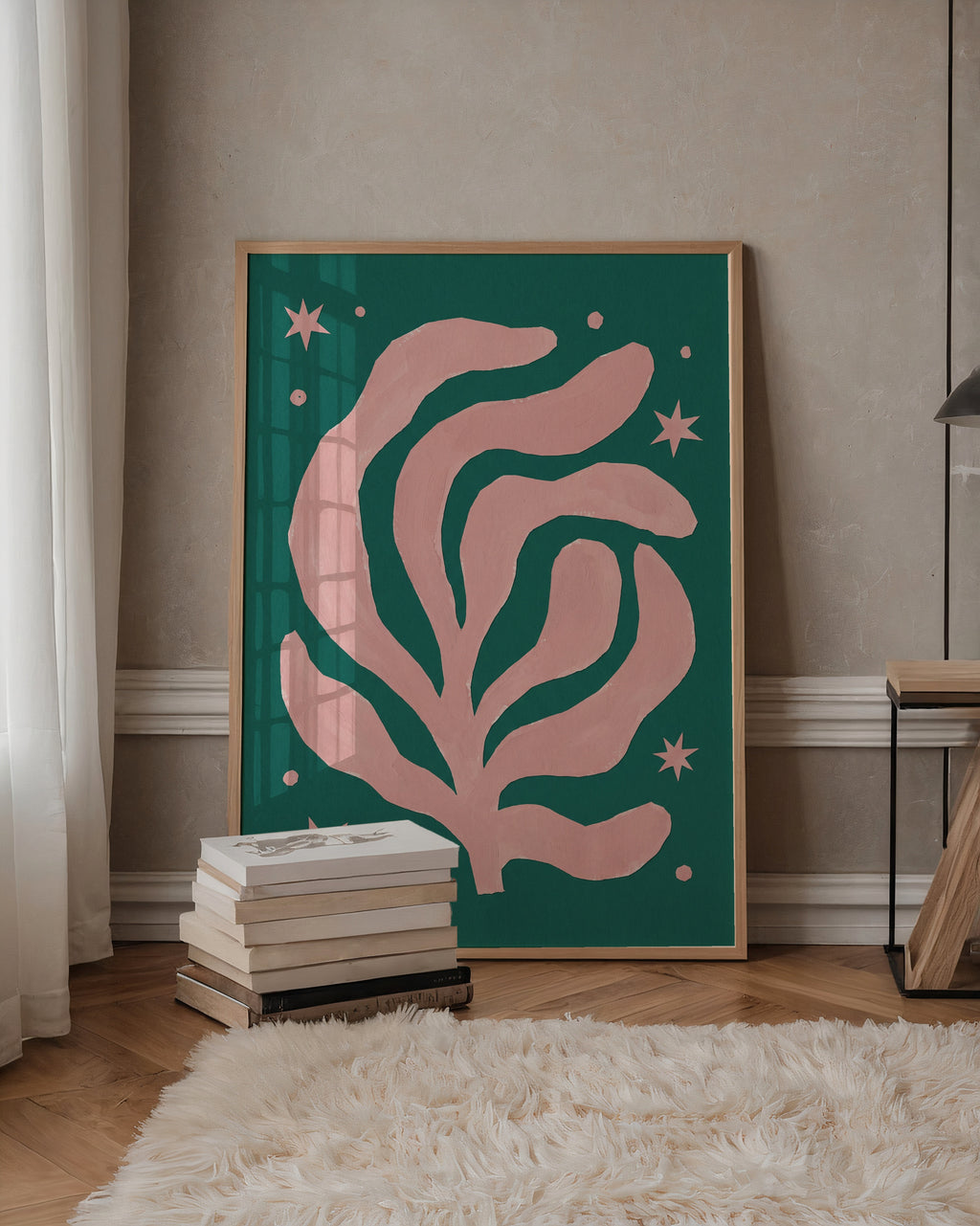 Henri Matisse Pink Algae Poster – i rum 5