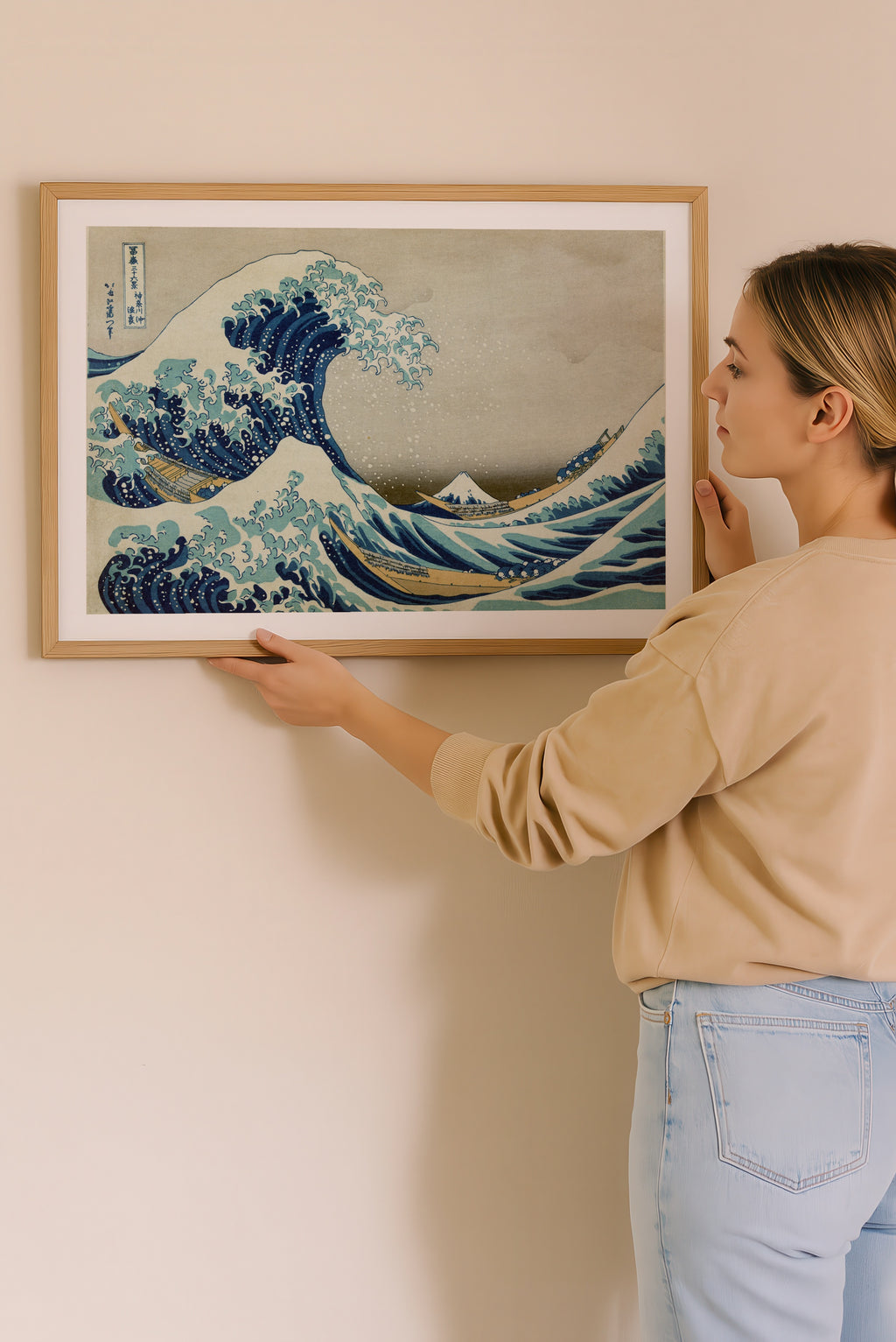 Katsushika Hokusai The Great Wave off Kanagawa 1831 Poster – i rum 6
