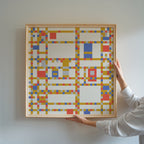 Piet Mondrian City Boogie Poster – i rum 3