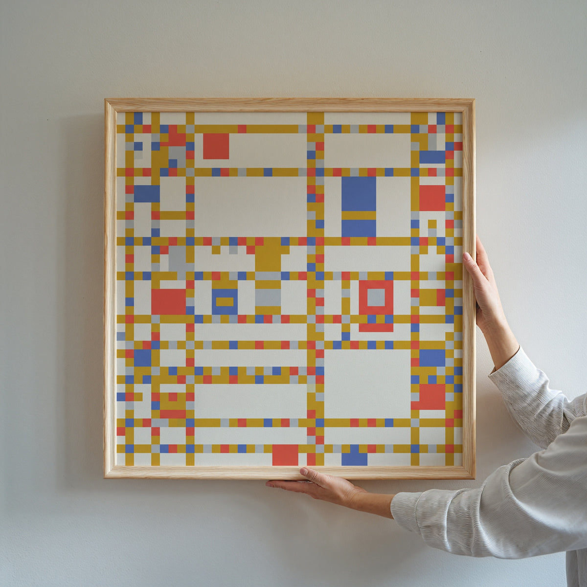 Piet Mondrian City Boogie Poster – i rum 3