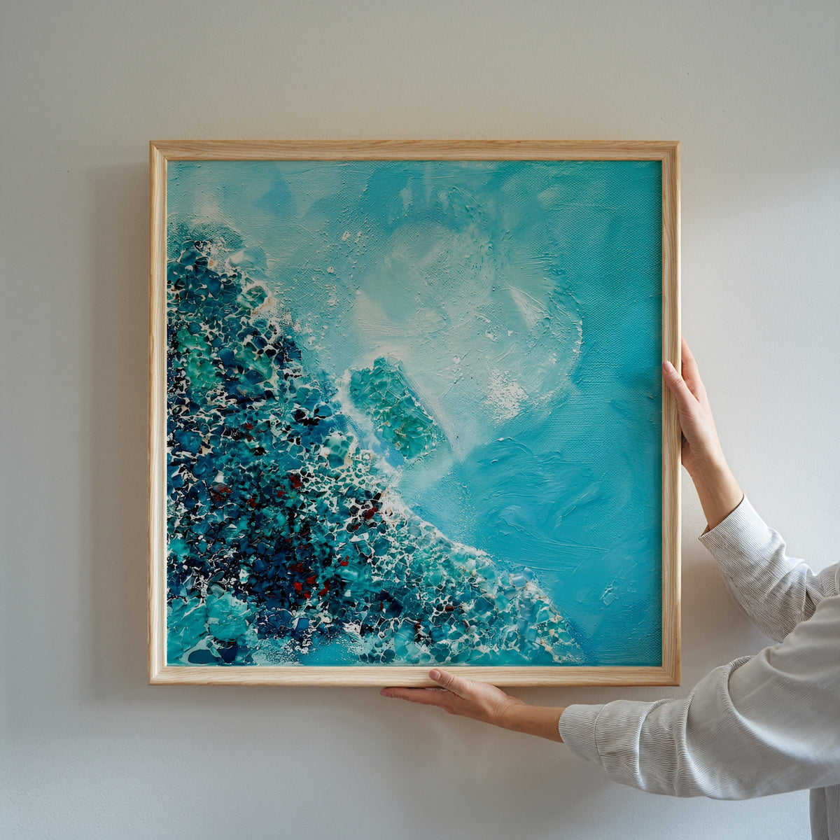 Sonia Tondkar Turkos Strand Poster – i rum 3