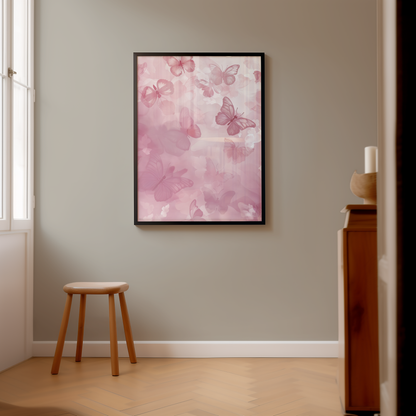 Pink Flutter Dream Poster