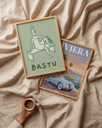 Bastu Poster – två posters i rum 1