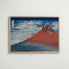 Katsushika Hokusai Fine Wind Clear Morning 1831 Poster – ekram