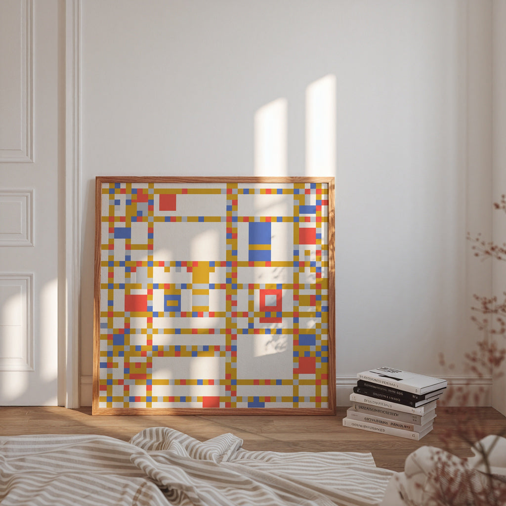 Piet Mondrian City Boogie Poster – i rum 4