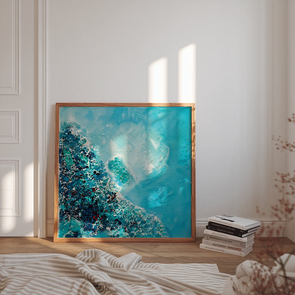 Sonia Tondkar Turkos Strand Poster – i rum 4