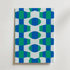 Geometric Waves – stilfullt konsttryck från Bozetto, tryckt på matt finpapper i hög tryckkvalitet