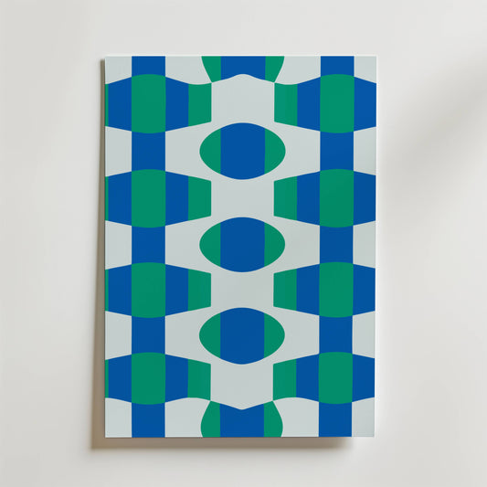 Geometric Waves Poster