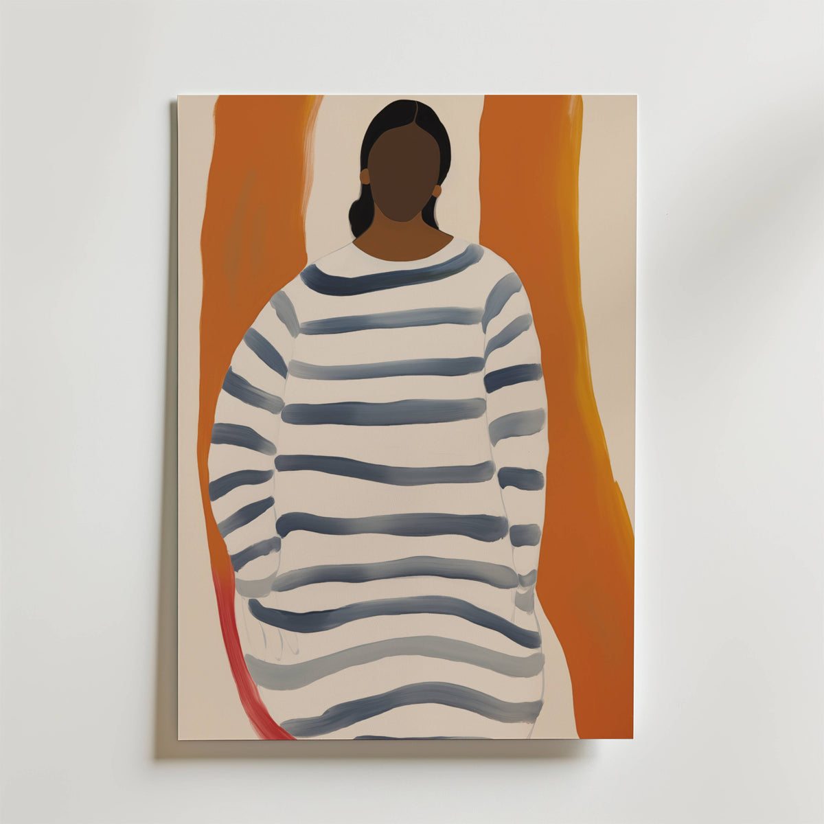 Striped Calm – stilfullt konsttryck från Bozetto, tryckt på matt finpapper i hög tryckkvalitet