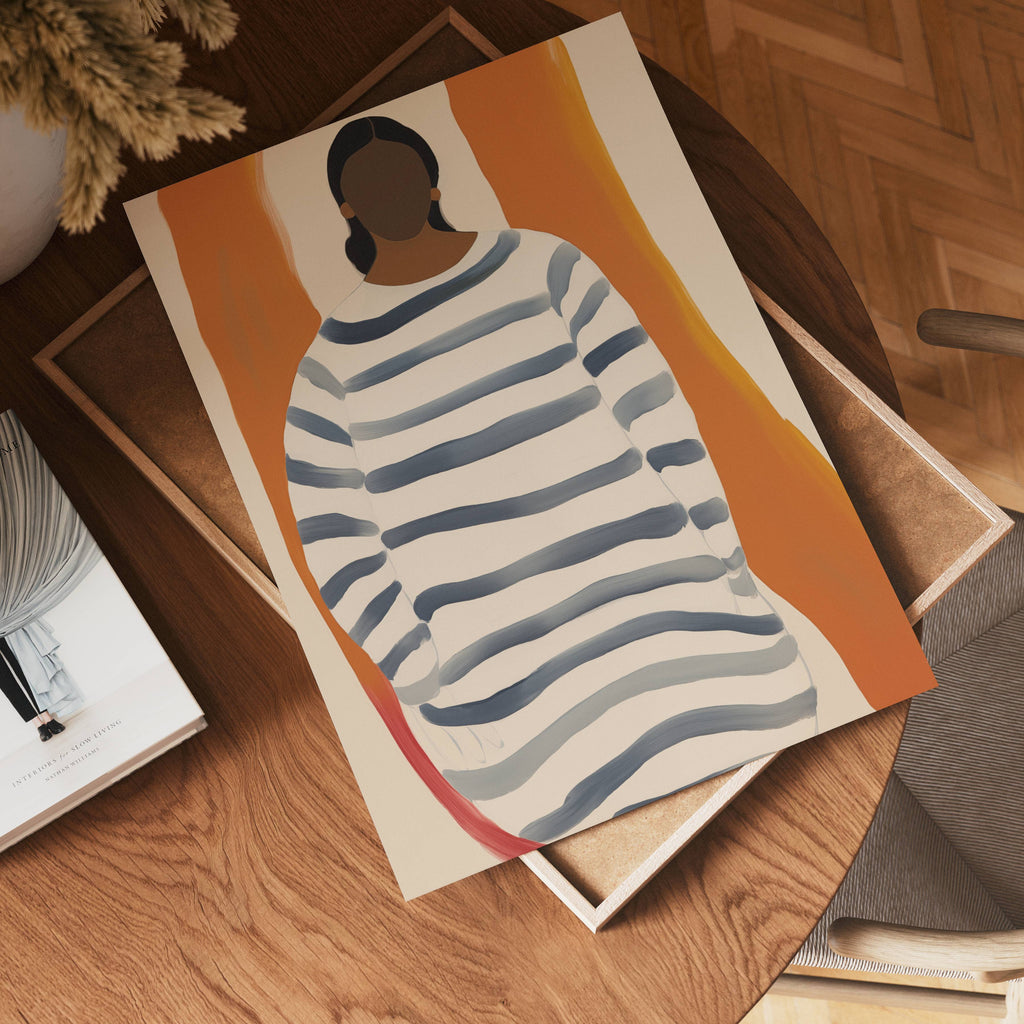Striped Calm poster visad rakt fram – Bozetto affisch i hög tryckkvalitet i hög tryckkvalitet