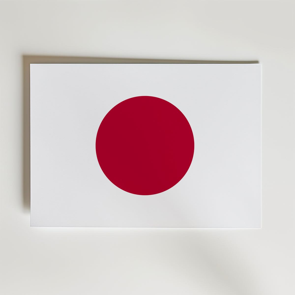 Japan National Flag Poster – modern konst och stilren konsttryck för hemmet hos Bozetto