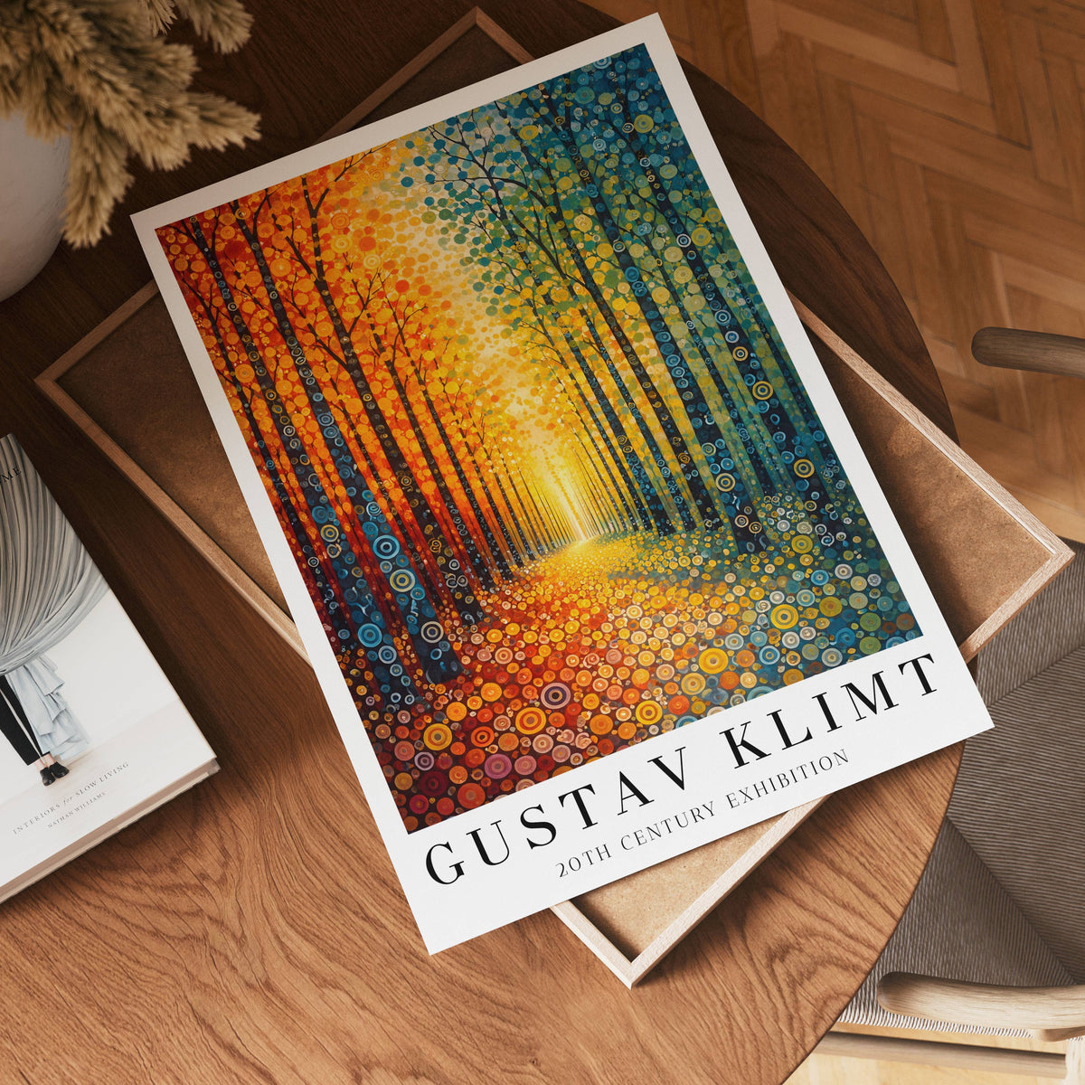 Gustav Klimt Chromatic – affisch med stilfullt motiv från Bozetto i hög kvalitet