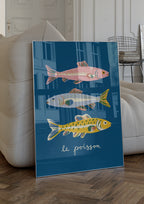 French Fish Illustration – affisch med stilfullt motiv från Bozetto i hög kvalitet