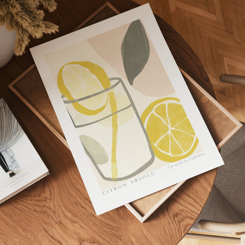 Citron Absolu Drink Poster