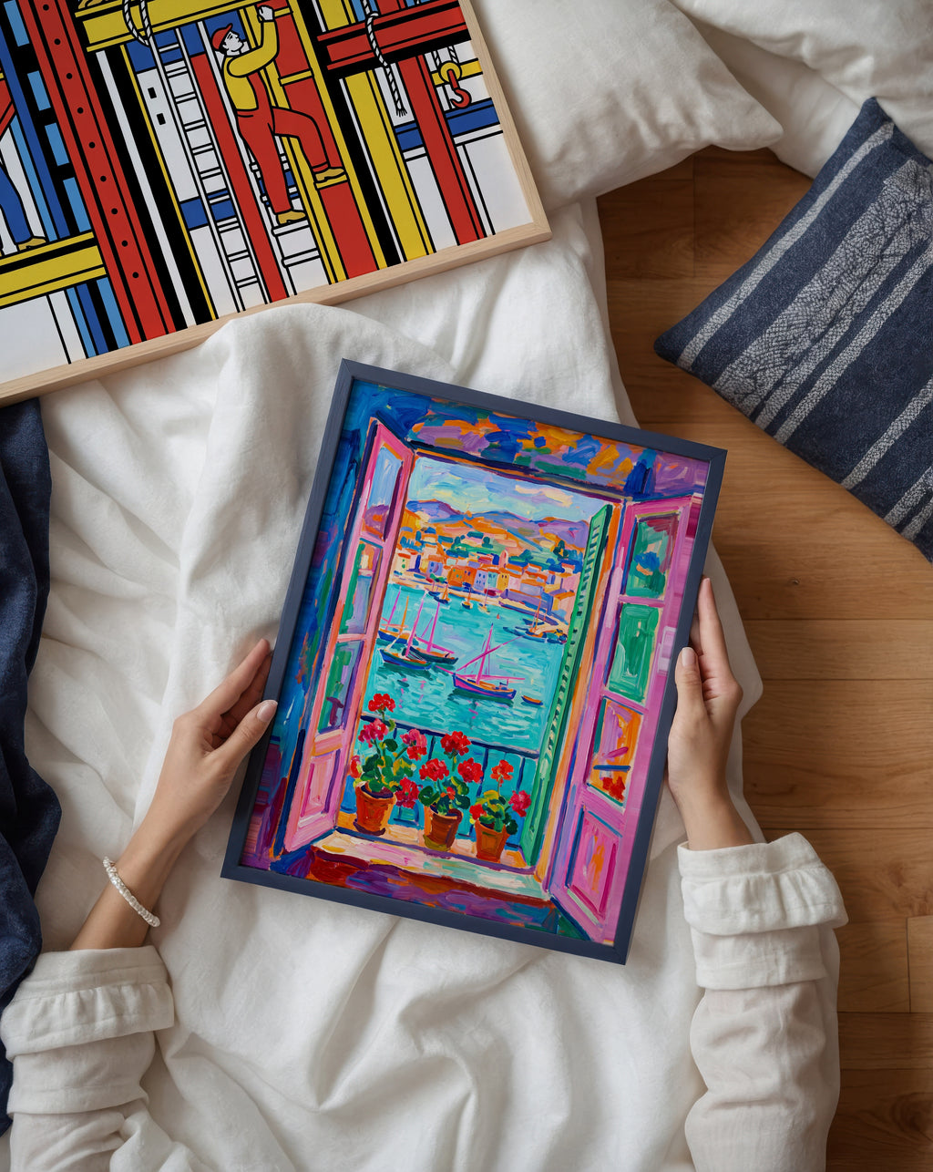 Henri Matisse Window on the Harbour Poster – två posters i rum 2