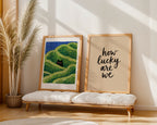 How Lucky Are We Poster – två posters i rum 2