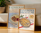 Janssons frestelse Poster – två posters i rum 3
