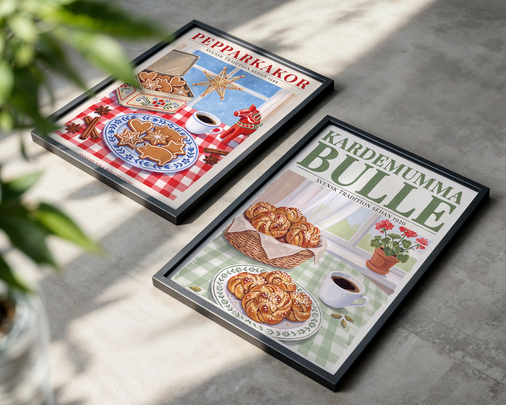 Kardemummabulle Poster – två posters i rum 3