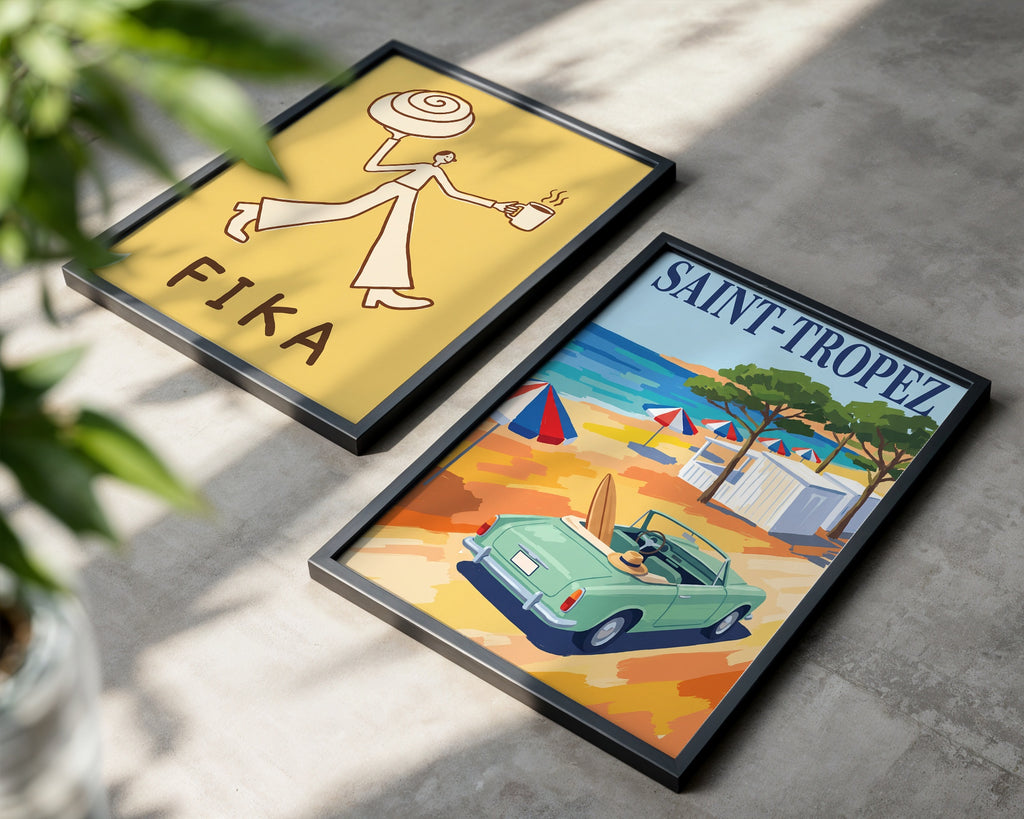 Mint Convertible Coast Poster – två posters i rum 2