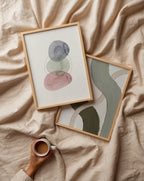 Pebble Balance Poster – två posters i rum 2