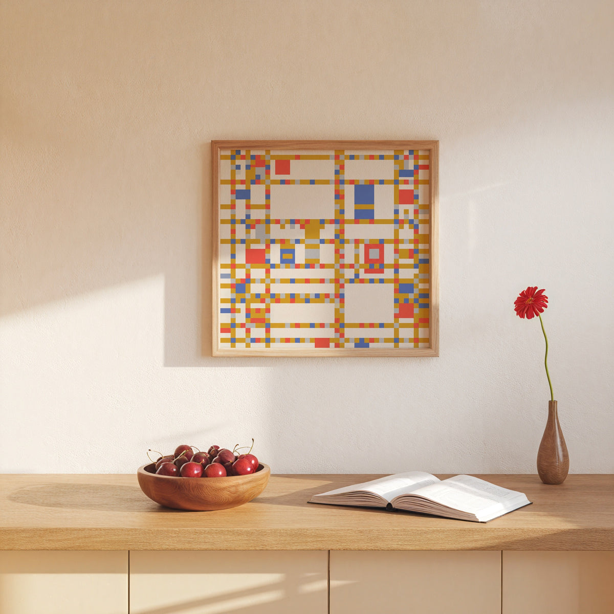 Piet Mondrian City Boogie Poster – i rum 5