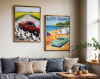 Rapeseed Rush Hour Poster – två posters i rum 2