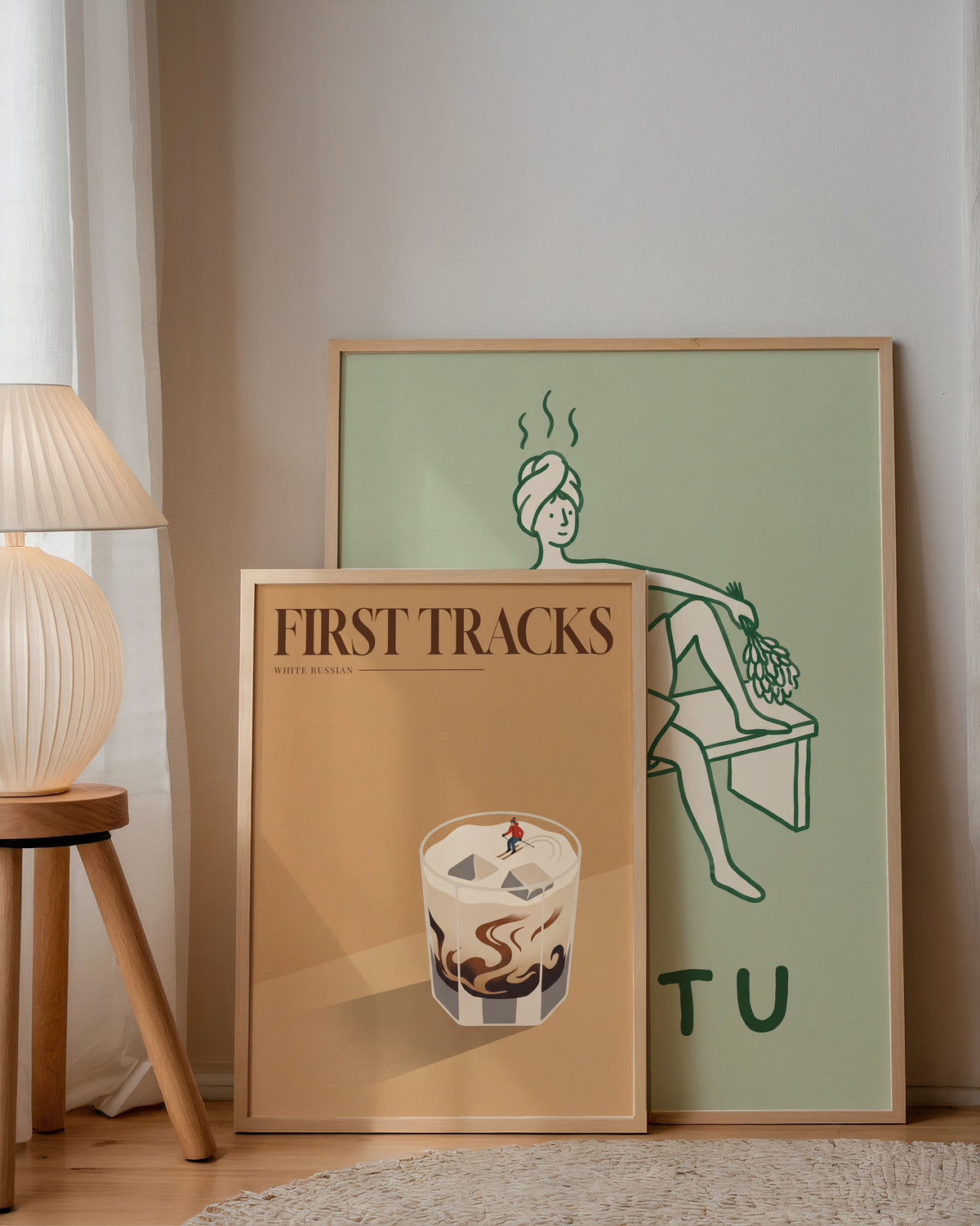 Velvet Piste Poster – två posters i rum 2