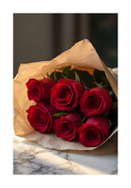 Romantic Red Roses poster visad rakt fram – Bozetto affisch i hög tryckkvalitet i hög tryckkvalitet