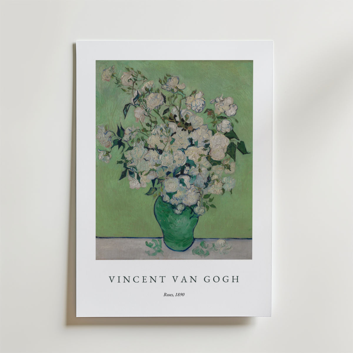Van Gogh Roses – stilfullt konsttryck från Bozetto, tryckt på matt finpapper i hög tryckkvalitet
