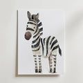 Happy Zebra – stilfullt konsttryck från Bozetto, tryckt på matt finpapper i hög tryckkvalitet