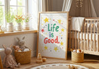 Life Is Good poster visad rakt fram – Bozetto affisch i hög tryckkvalitet i hög tryckkvalitet