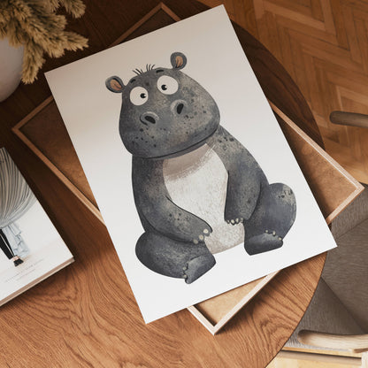 Happy Hippo Poster