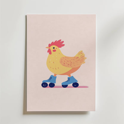 Roller Hen Poster