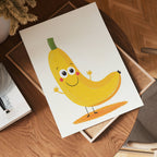 Happy Banana – affisch med snyggt motiv, köp enkelt hos Bozetto i flera storlekar