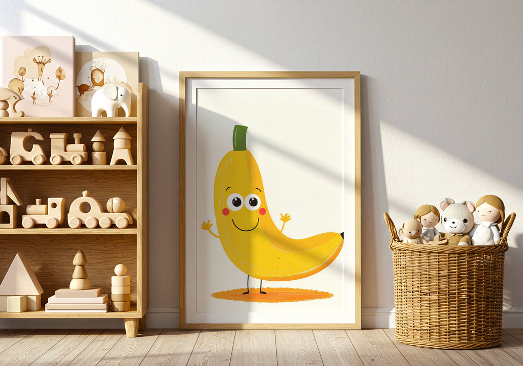 Happy Banana poster visad rakt fram – Bozetto affisch i hög tryckkvalitet i hög tryckkvalitet