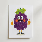 Giggly Grape – stilfullt konsttryck från Bozetto, tryckt på matt finpapper i hög tryckkvalitet